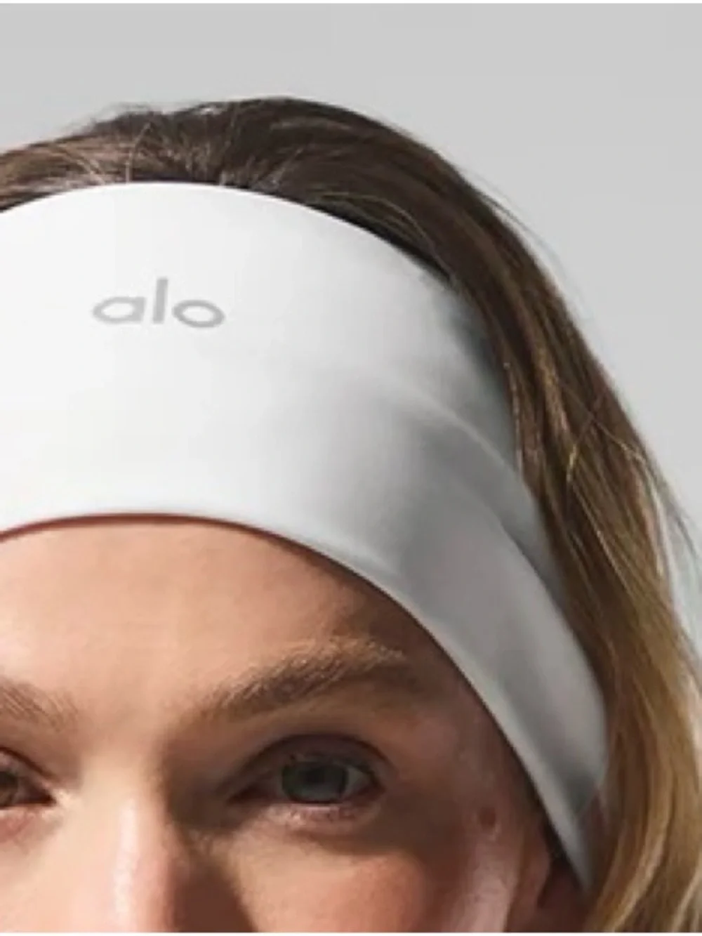 ALO Yoga White Wide Performance Headband